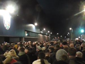 Supporting image for story: 'We will not stop until we get answers': West Brom fans gather for protest over owner
