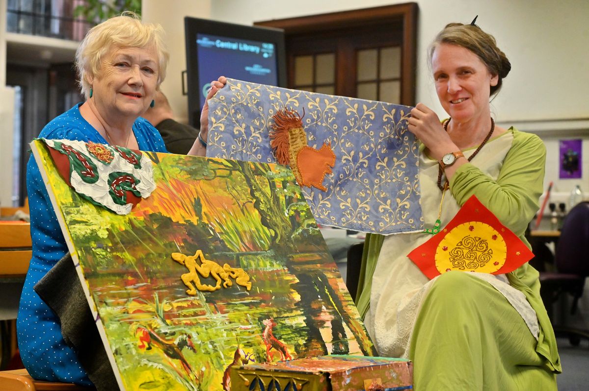 Colourful cultural history taking shape at Wolverhamptons Medieval Textile Week