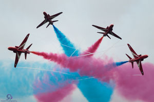 Neil Brownlee's stunning picture of the Red Arrows at the Cosford air show 