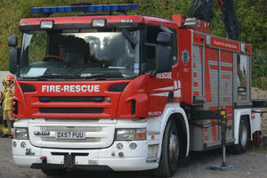 Supporting image for story: Fire on A5 at Chirk closes road