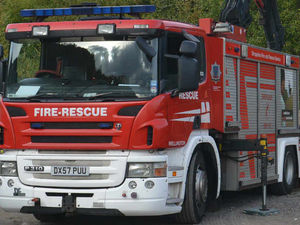 Supporting image for story: Fire on A5 at Chirk closes road
