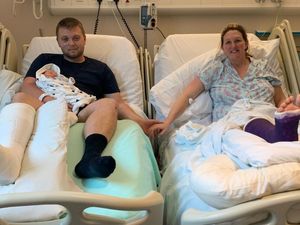 Supporting image for story: Shropshire couple's baby dash car crash drama