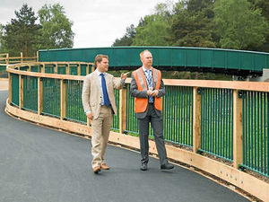 Supporting image for story: Cannock Chase cyclists riding high as £1.5m bridge opens