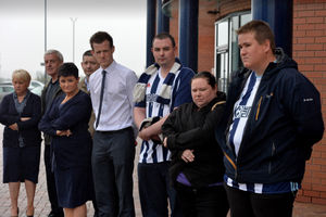 Albion staff and fans pay their respects