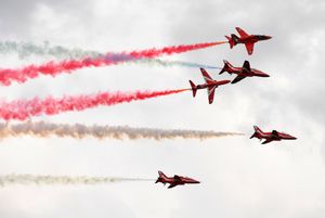 The Red Arrows at the RAF Cosford Air Show