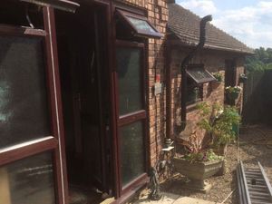 Supporting image for story: House damaged by fire near Bridgnorth