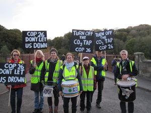 Supporting image for story: Climate campaigners gather on Iron Bridge to call for action at UN climate conference