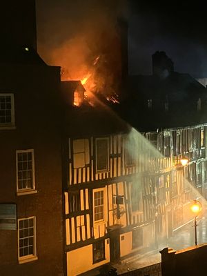 The fire took place in the early hours of the morning. Picture: Dorian Gerhold