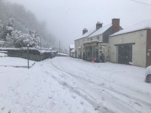 Montgomery was covered in snow this morning