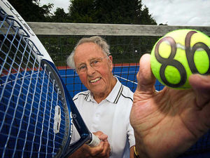 Supporting image for story: Healthy net result for Shropshire tennis player Gordon, 86