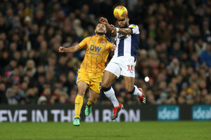 Sam Sayed Morsy of Wigan Athletic and Matt Phillips of West Bromwich Albion last season. (AMA)