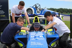 WLV uni racing team at Run for the Hills event in Malvern over the weekend