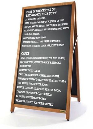 Pubs and cafes in Bridgnorth's High Town