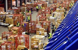 Inside the sorting hall