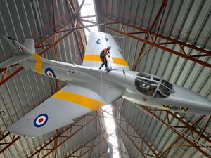 Supporting image for story: Top free entry West Midlands attraction carries out high-wire plane cleaning ahead of school holidays