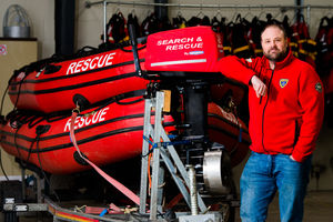 Steve Brown at the new base 