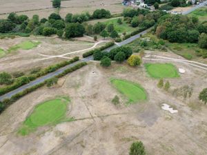 Supporting image for story: 'I've never seen anything like it' - Penn Golf Club groundskeeper creates an oasis of green as parched West Midlands dries up in the drought