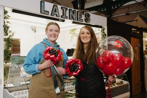Laine Slaven (Laine's Deli) and Naomi Spittle (Balloons by Naomi)