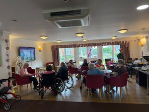 Supporting image for story: Emotional scenes as Ludlow care home residents watch Lionesses' victory