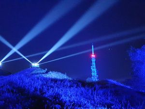 The Wrekin was lit up in blue in May 2020 as the region was gripped by the coronavirus pandemic. Many landmarks were illuminated to say a thank-you to NHS staff who were working around the clock to deal with rising numbers of people falling to the virus.