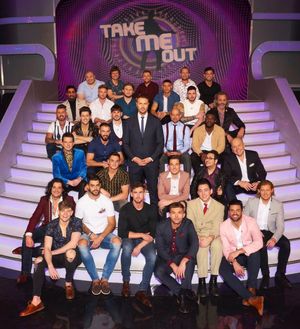The male hopefuls for the special Take Me Out show