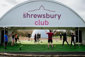 Outdoor exercise has returned to The Shrewsbury Club, including tennis and bootcamps at their new outdoor facility