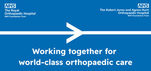 A graphic highlighting the new strategic alliance between the two hospital Trusts.