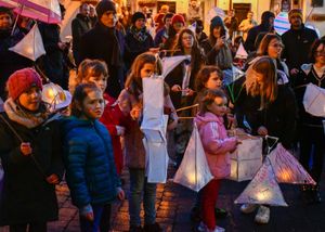The lantern procession. photo Graham Mitchell 