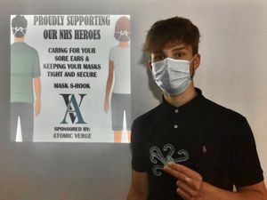 Supporting image for story: Shrewsbury teen shows laser focus to save front line from PPE pain