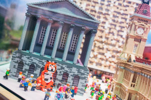 The tiger model in MiniLand at LEGOLAND Discovery Centre