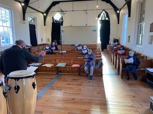 Supporting image for story: Oswestry choir hops border to rehearse under Welsh lockdown laws