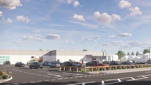 An artist\'s impression of the proposed new Lidl in Parkfield Road, Wolverhampton. Pic: Whittam Cox. Permission for reuse for all LDRS partners.