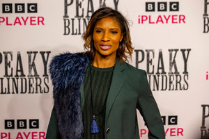 Olympian Denise Lewis at a Peaky Blinders premiere in the West Midlands