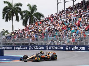 Supporting image for story: Lando Norris wins incident-packed Miami sprint with Lewis Hamilton third