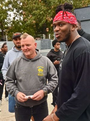 The Volksmagic team met with KSI to autograph the car, which is set to be raffled off for charity this weekend