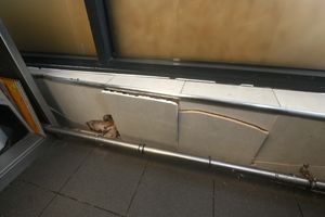 The gas pipe was damaged, but not broken in the crash