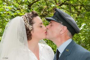 The happy couple met via internet dating