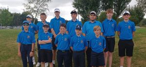 Shropshire & Herefordshire Under-14 Boys. Back, from left: Ethan Harrison, Oliver Lambert, Finley Baldwin, Louie Carroll, Connor Hitchinson, George Griffiths, Lewis Evans. Front: Dylan Walters, Alex Meek, Ollie Evans, Henry Gurney and Haydn Price