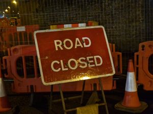 A large section of road either side of The Boat Inn was shut