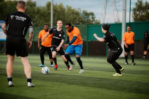 The football match between the Mander Centre and Telford Centre