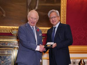 Supporting image for story: King discusses AI risks with Nvidia founder and top scientists