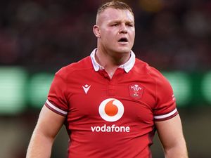 Dewi Lake in action for Wales