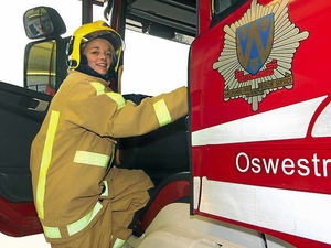 Supporting image for story: Shropshire ladies get taste of firefighting life