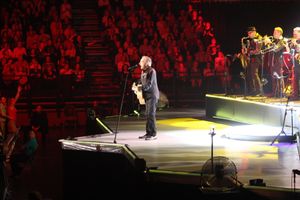 Neil Diamond performs at Arena Birmingham. Picture: Chris Rawlins