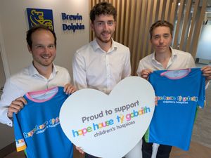 Taking on the challenge are, from left, James Wilcox-Jones, Billy Shaw and Max Beardmore.
