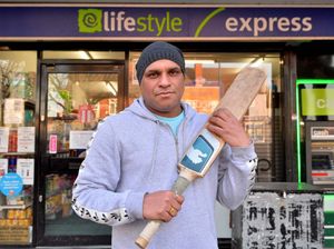 Shopkeeper Tony Bangar fended off the two defendants with a cricket bat