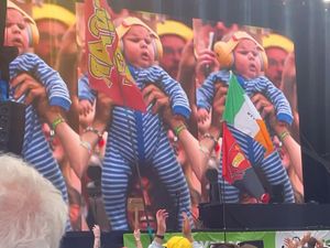 Supporting image for story: ‘Oh my god, this baby’: 10-week-old steals show at Annie Mac’s Glastonbury set