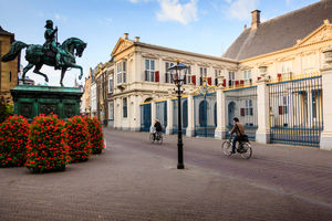 Netherlands, Den Haag (The Hague) Royal residence Noordeinde Palace. (Paleis Noordeinde) seat of the King