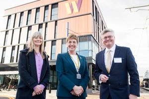L-R: FBC Manby Bowdler partner Alison Price with Louise Fall, principal and chief executive of Wolverhampton College and FBC Manby Bowdler senior partner Andrew Wynne