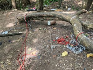 Litter left in the park near Alderwood Precinct is one of the issues facing people in Sedgley. Picture Martyn Smith/LDRS free for LDRS use